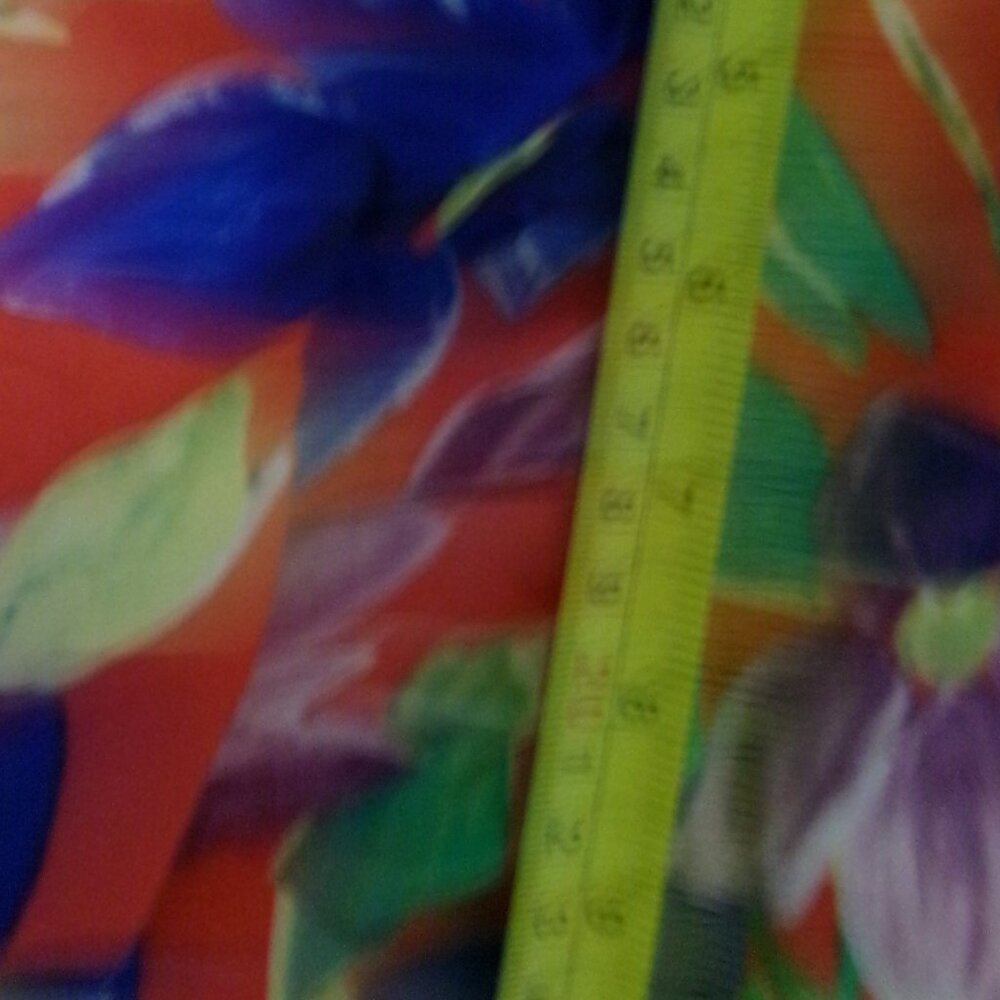 NWT Skies Are Blue 1X Vibrant Red Floral Blouse - Picture 8 of 10